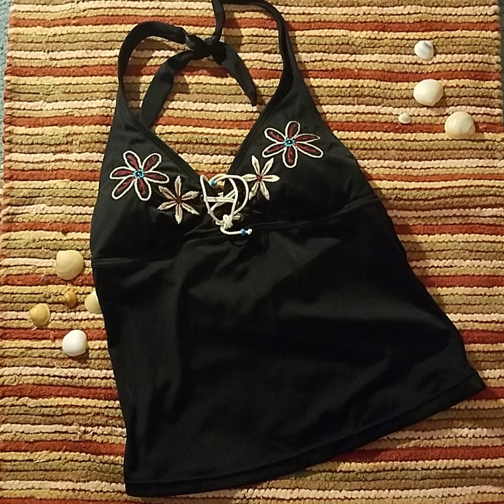 Expression halter tie tankini